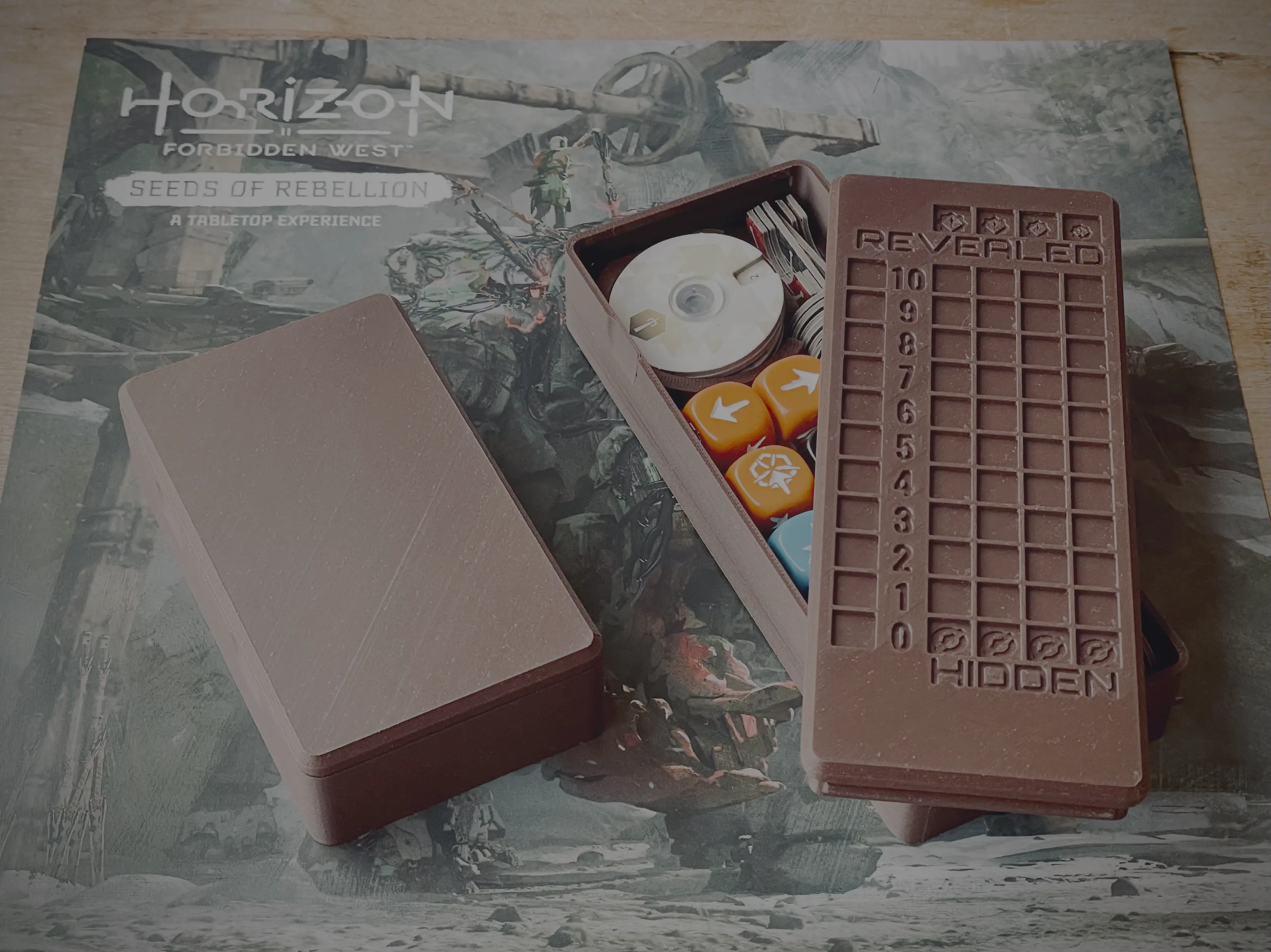 Horizon Forbidden West: Seeds of Rebellion — Box Insert with Threat Track